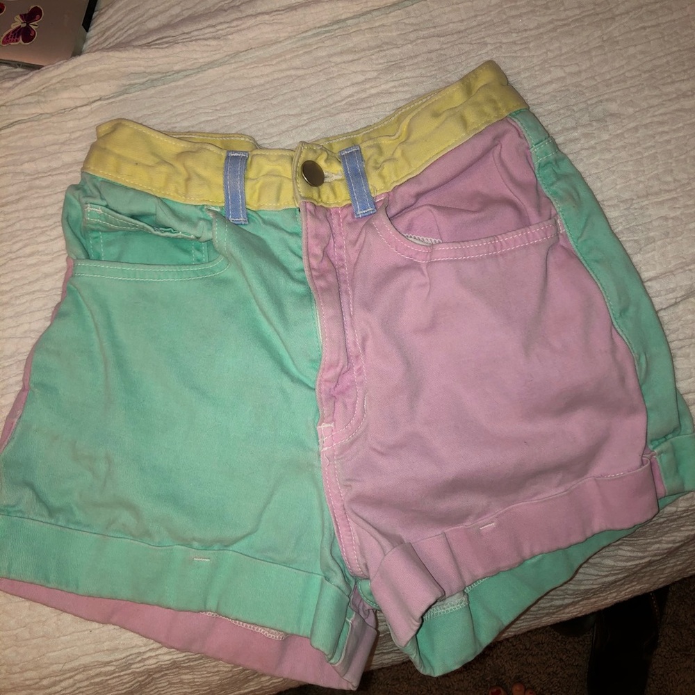 Pastel AA High Waisted Shorts